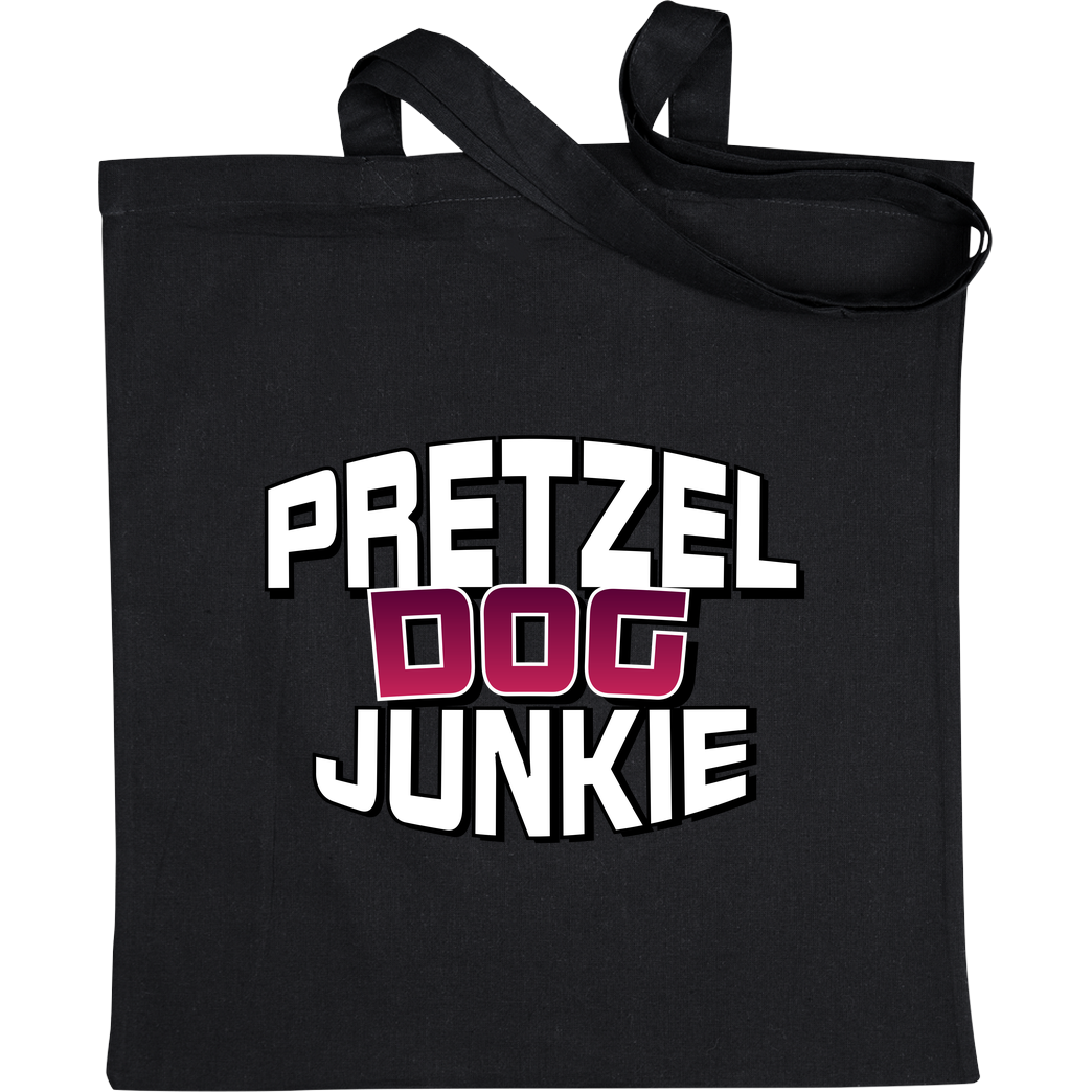 Ehrliches Essen Ehrliches Essen - Pretzel Dog Junkie Beutel Bag Black