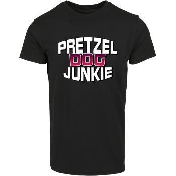 Ehrliches Essen - Pretzel Dog Junkie House Brand T-Shirt - Black