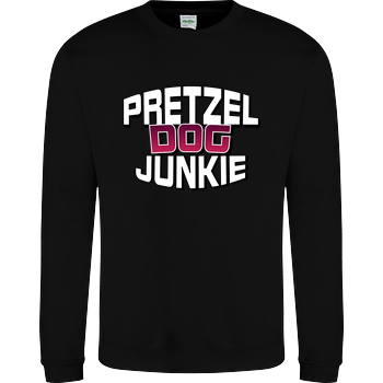 Ehrliches Essen - Pretzel Dog Junkie JH Sweatshirt - Schwarz