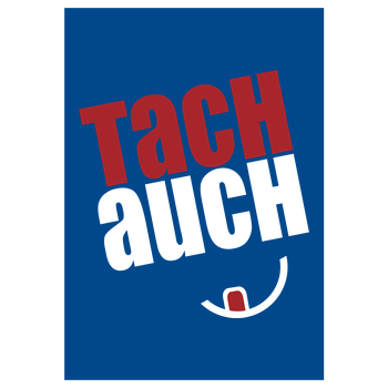 Ehrliches Essen - Tachauch weiss Art Print blue