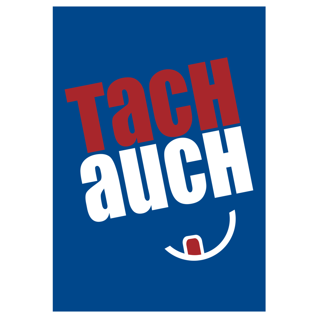 Ehrliches Essen Ehrliches Essen - Tachauch weiss Druck Art Print blue