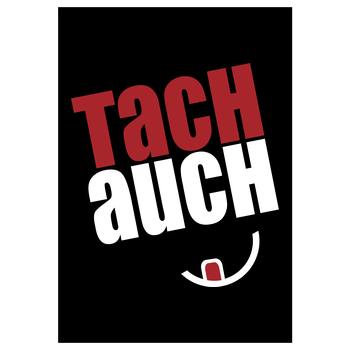 Ehrliches Essen - Tachauch weiss Art Print black
