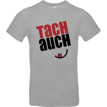 Ehrliches Essen - Tachauch schwarz B&C EXACT 190 - heather grey
