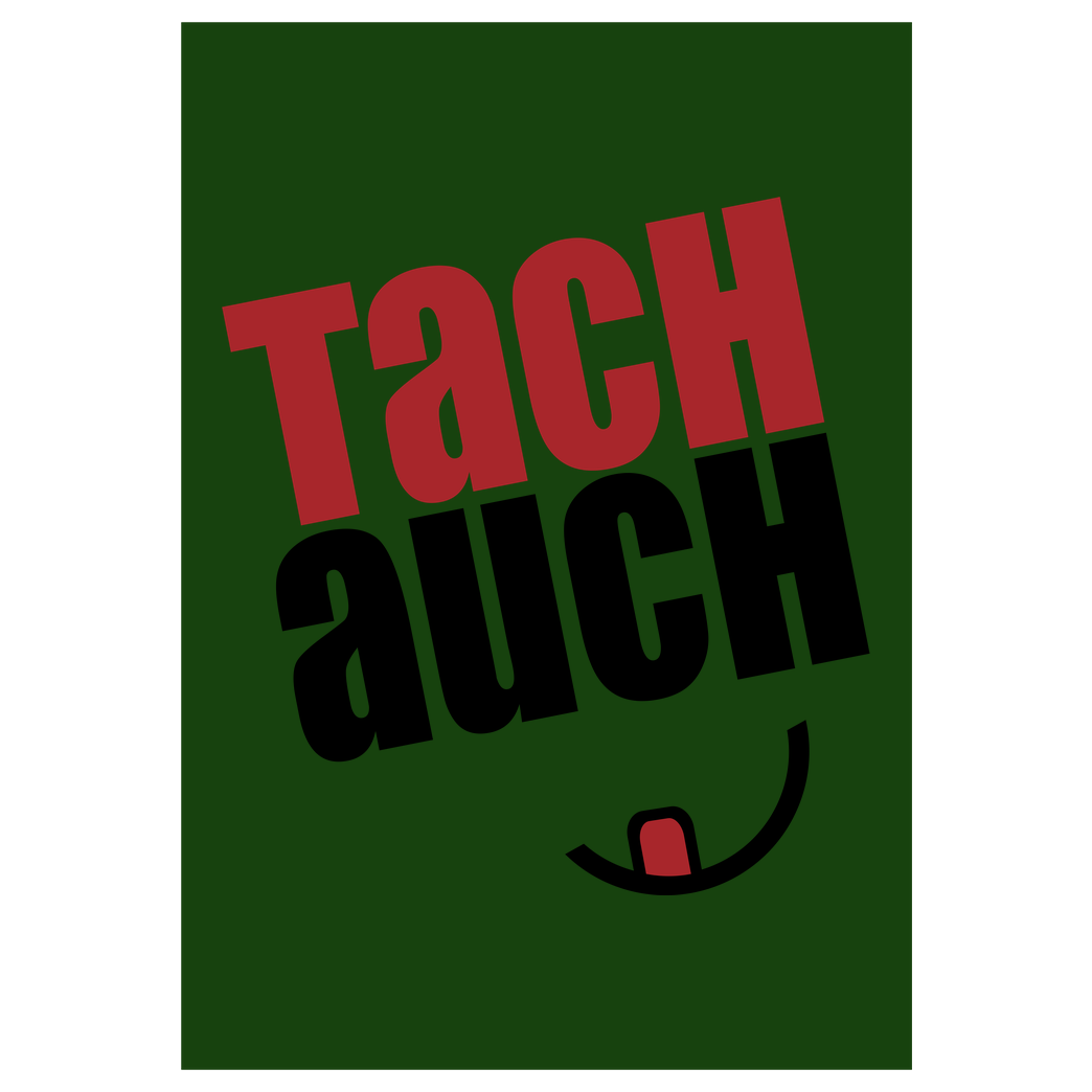 Ehrliches Essen Ehrliches Essen - Tachauch schwarz Druck Art Print green
