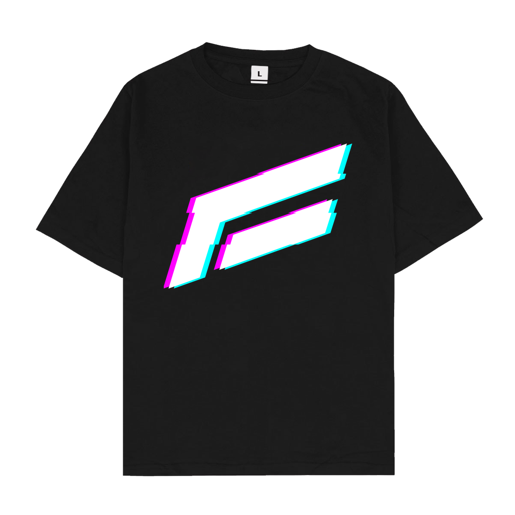 FantouGames FantouGames - Glitch T-Shirt Oversize T-Shirt - Black
