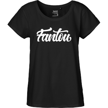 FantouGames - Handletter Logo Fairtrade Loose Fit Girlie - black