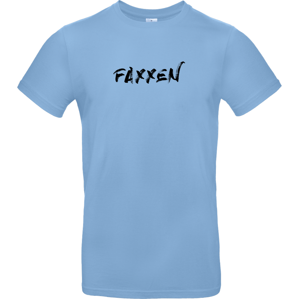FaxxenTV FaxxenTV - Logo T-Shirt B&C EXACT 190 - Sky Blue