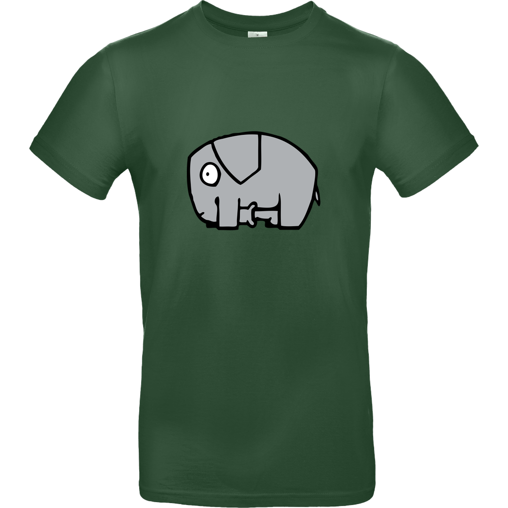 None Fellatio Elefantus T-Shirt B&C EXACT 190 -  Bottle Green