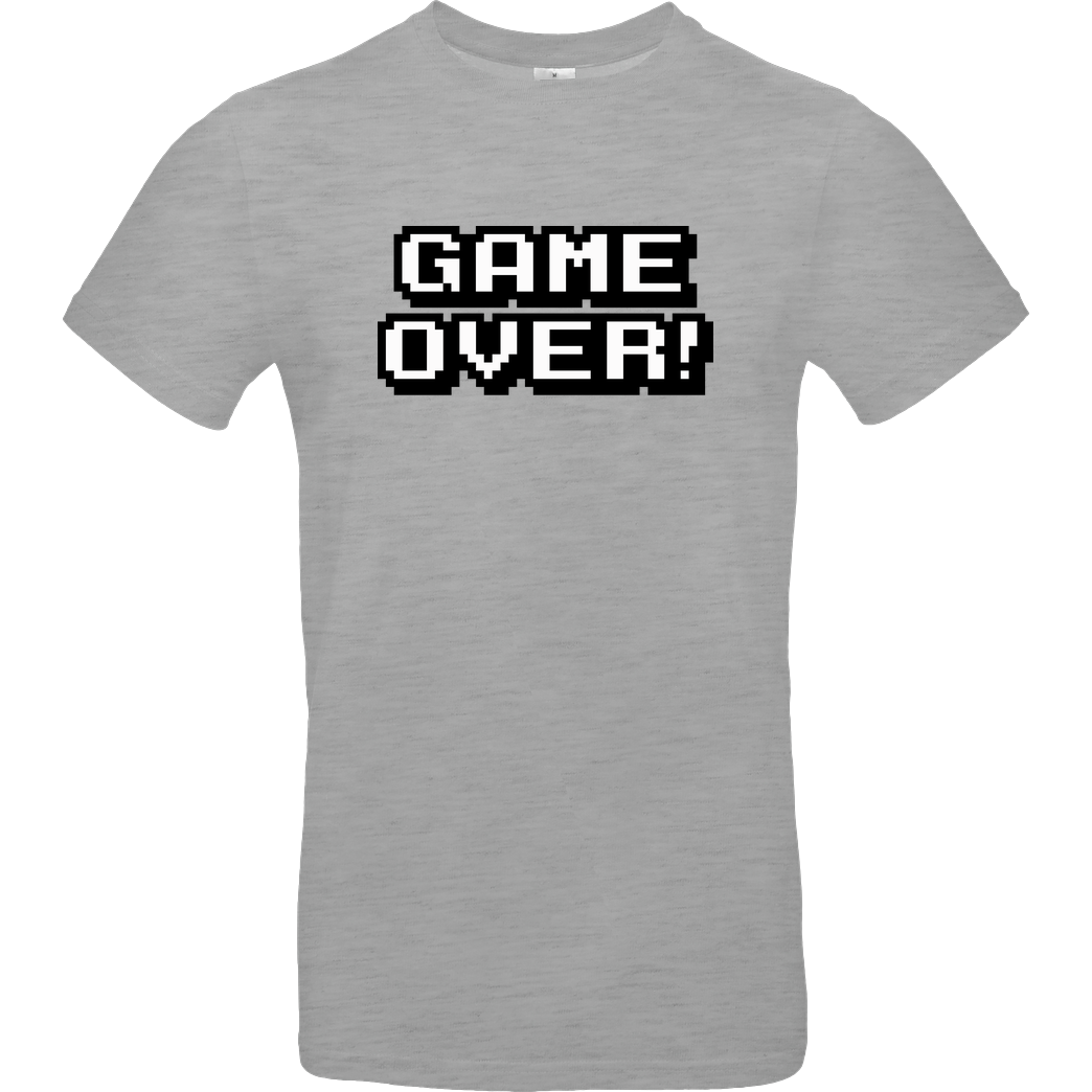 bjin94 Game Over T-Shirt B&C EXACT 190 - heather grey