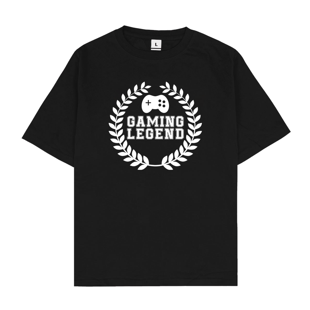 bjin94 Gaming Legend T-Shirt Oversize T-Shirt - Black