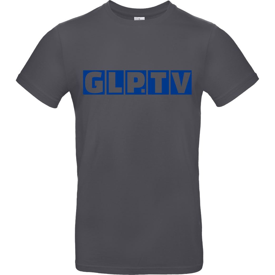 GermanLetsPlay GLP - GLP.TV royal T-Shirt B&C EXACT 190 - Dark Grey