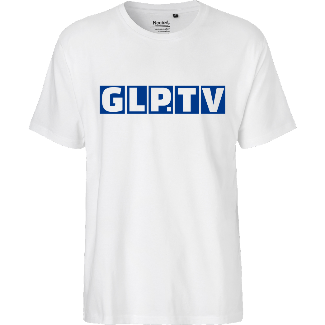 GermanLetsPlay GLP - GLP.TV royal T-Shirt Fairtrade T-Shirt - white
