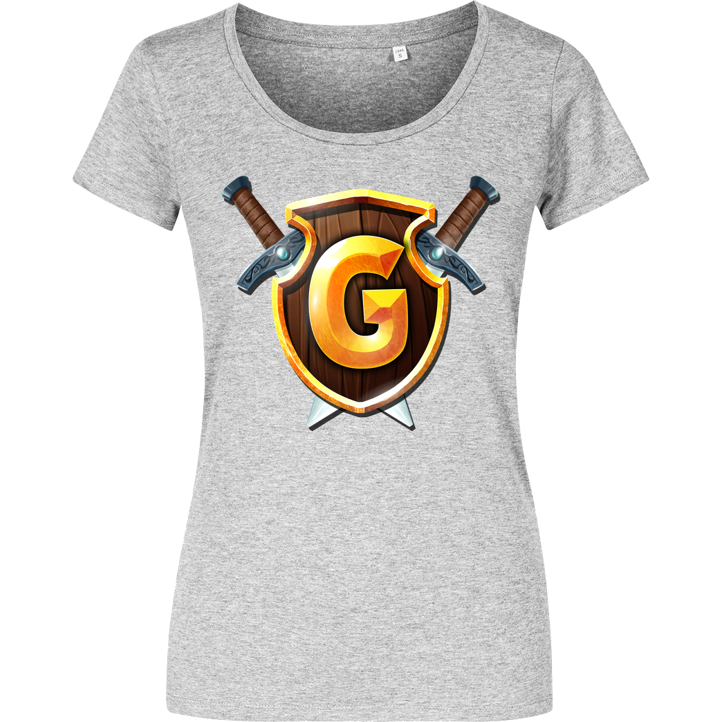 GommeHD GommeHD - Wappen T-Shirt Girlshirt heather grey