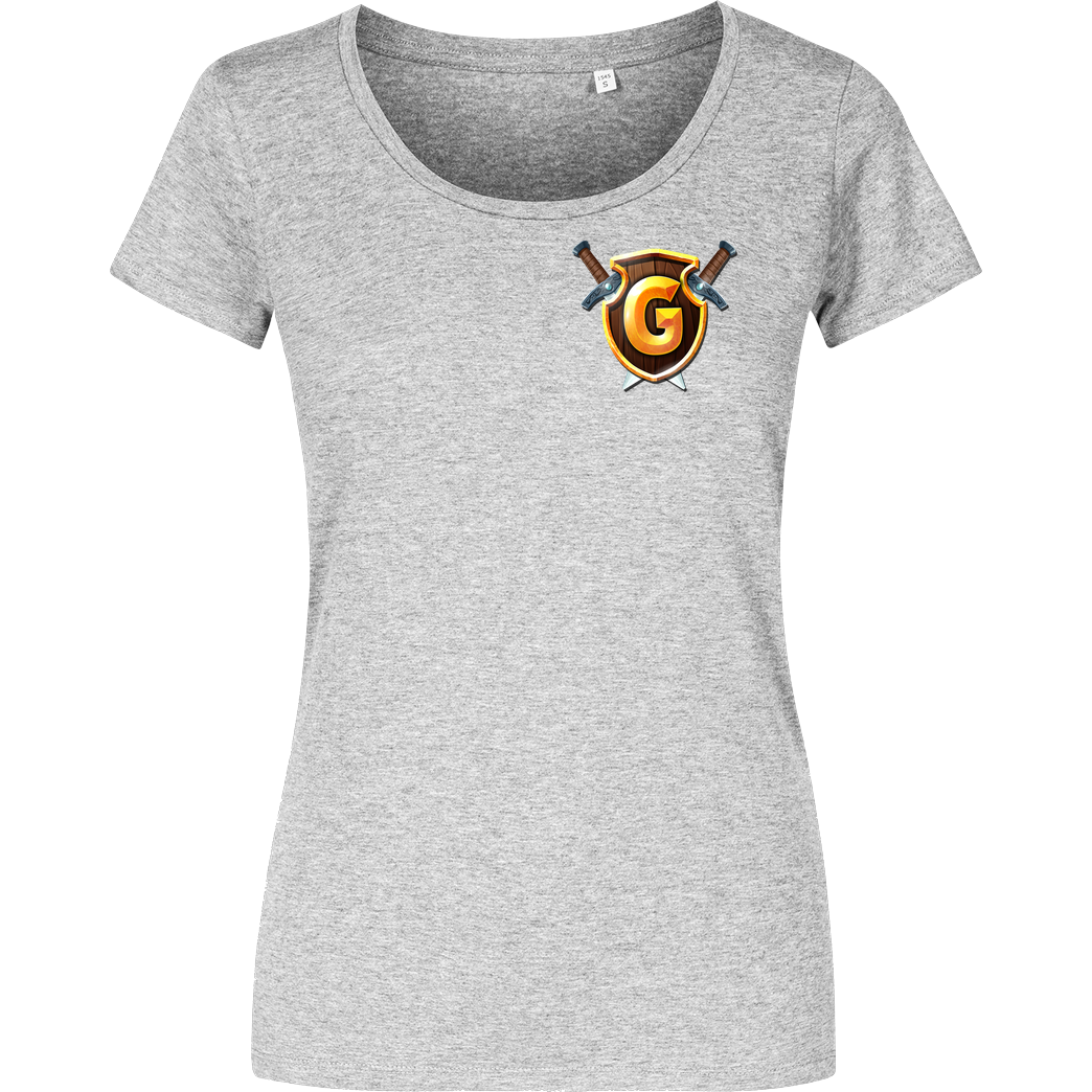 GommeHD GommeHD - Wappen klein T-Shirt Girlshirt heather grey