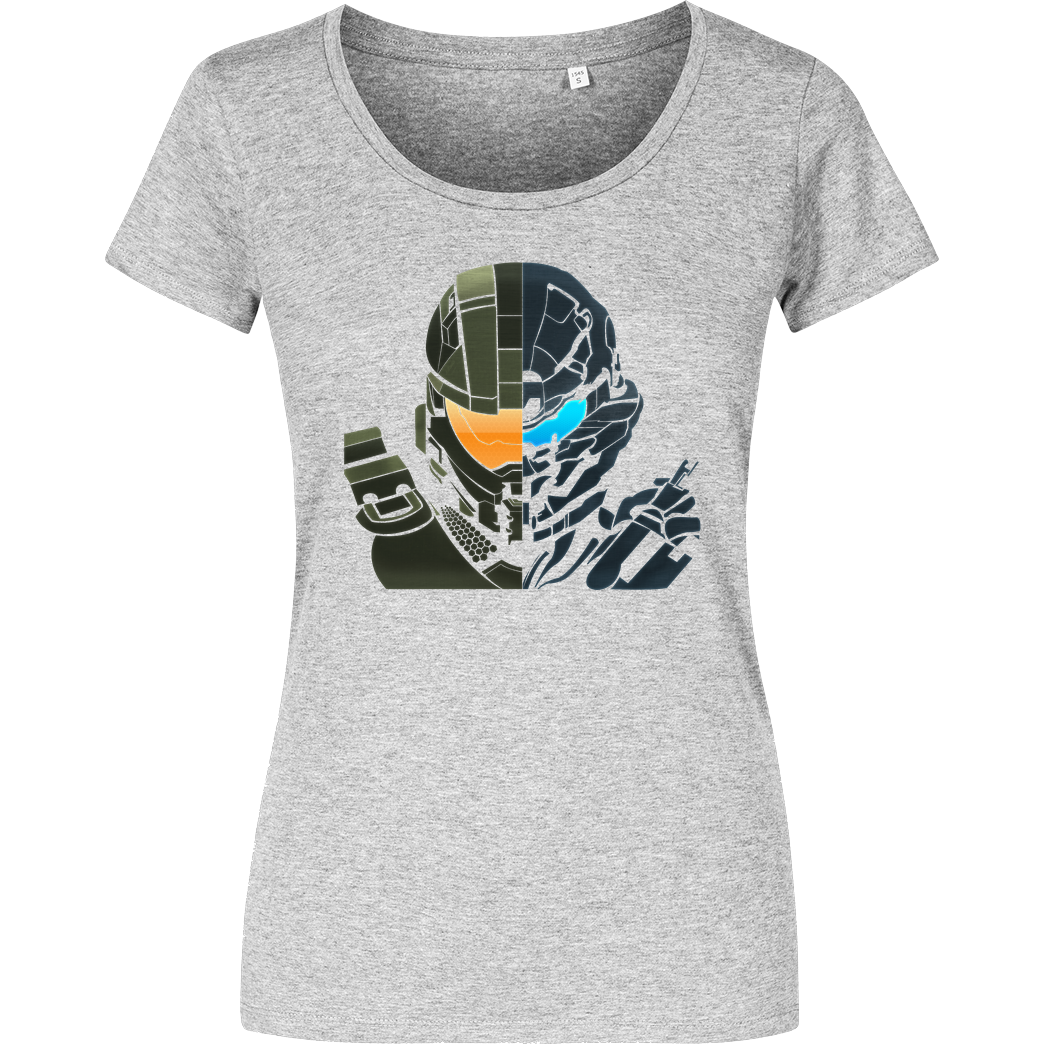bjin94 H5 - Tribal T-Shirt Girlshirt heather grey