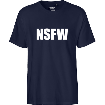 NSFW Fairtrade T-Shirt - navy