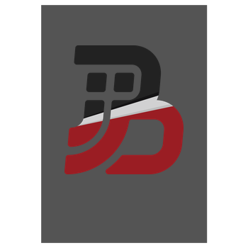 JJB - Colored Logo Art Print grey