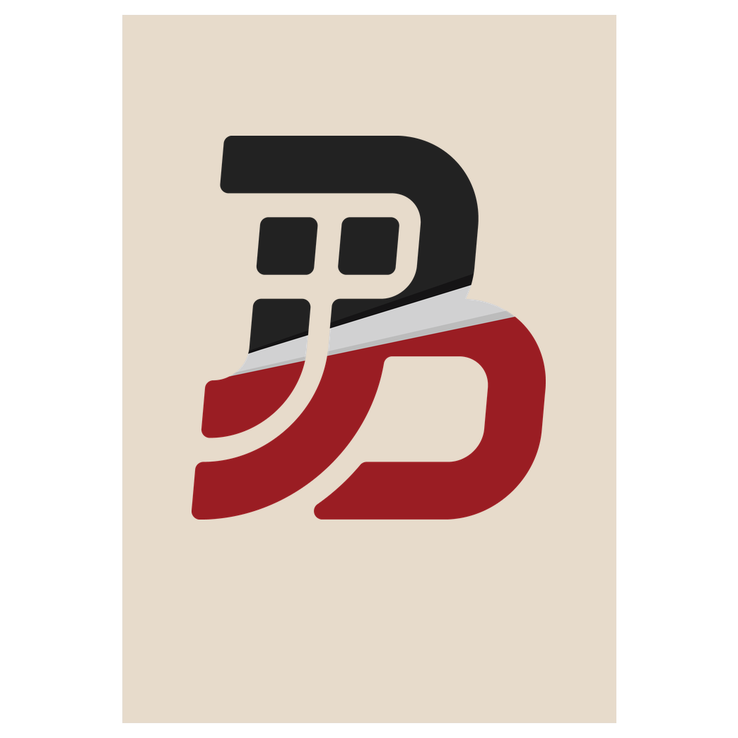 JJB JJB - Colored Logo Druck Art Print sand