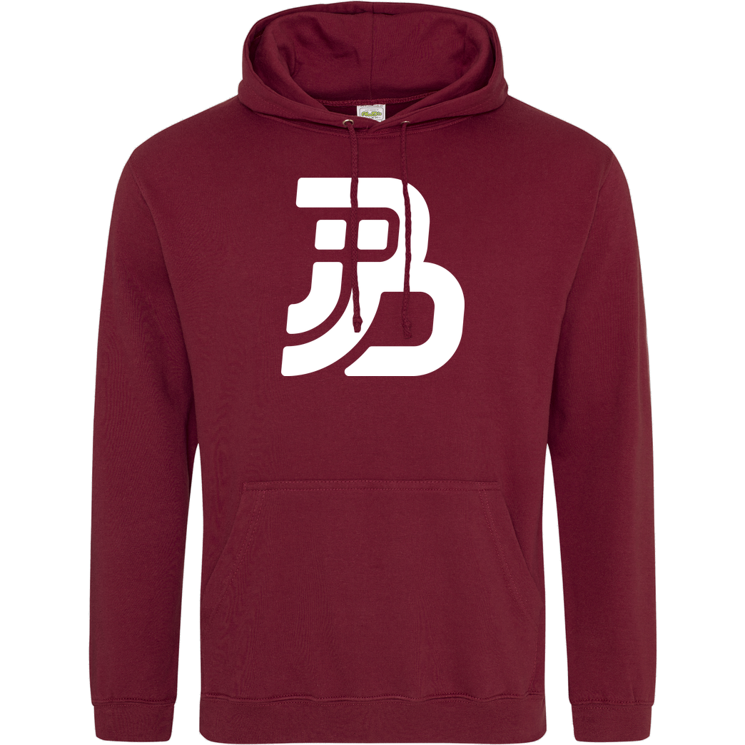 JJB JJB - Plain Logo Sweatshirt JH Hoodie - Bordeaux