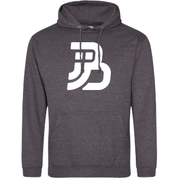 JJB - Plain Logo JH Hoodie - Dark heather grey