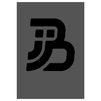 JJB - Plain Logo Art Print grey