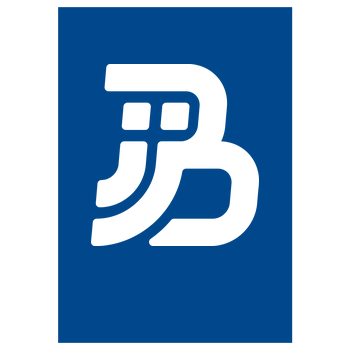 JJB - Plain Logo Art Print blue