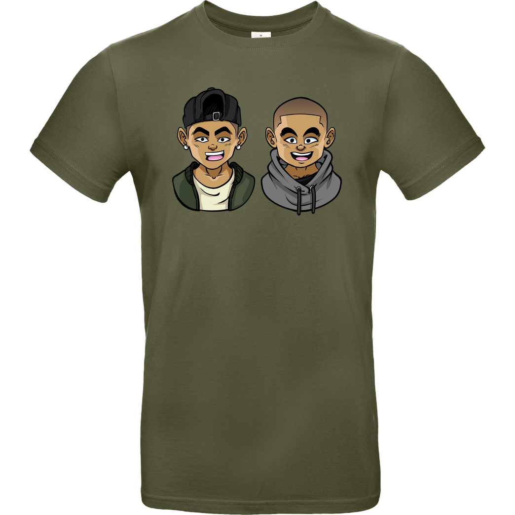 Kelvin und Marvin Kelvin und Marvin - Character T-Shirt B&C EXACT 190 - Khaki