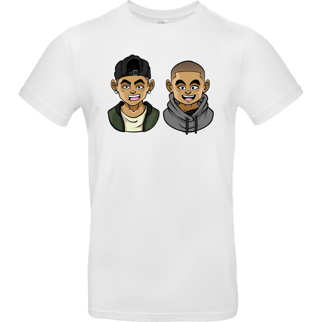 Kelvin und Marvin Kelvin und Marvin - Character T-Shirt B&C EXACT 190 -  White