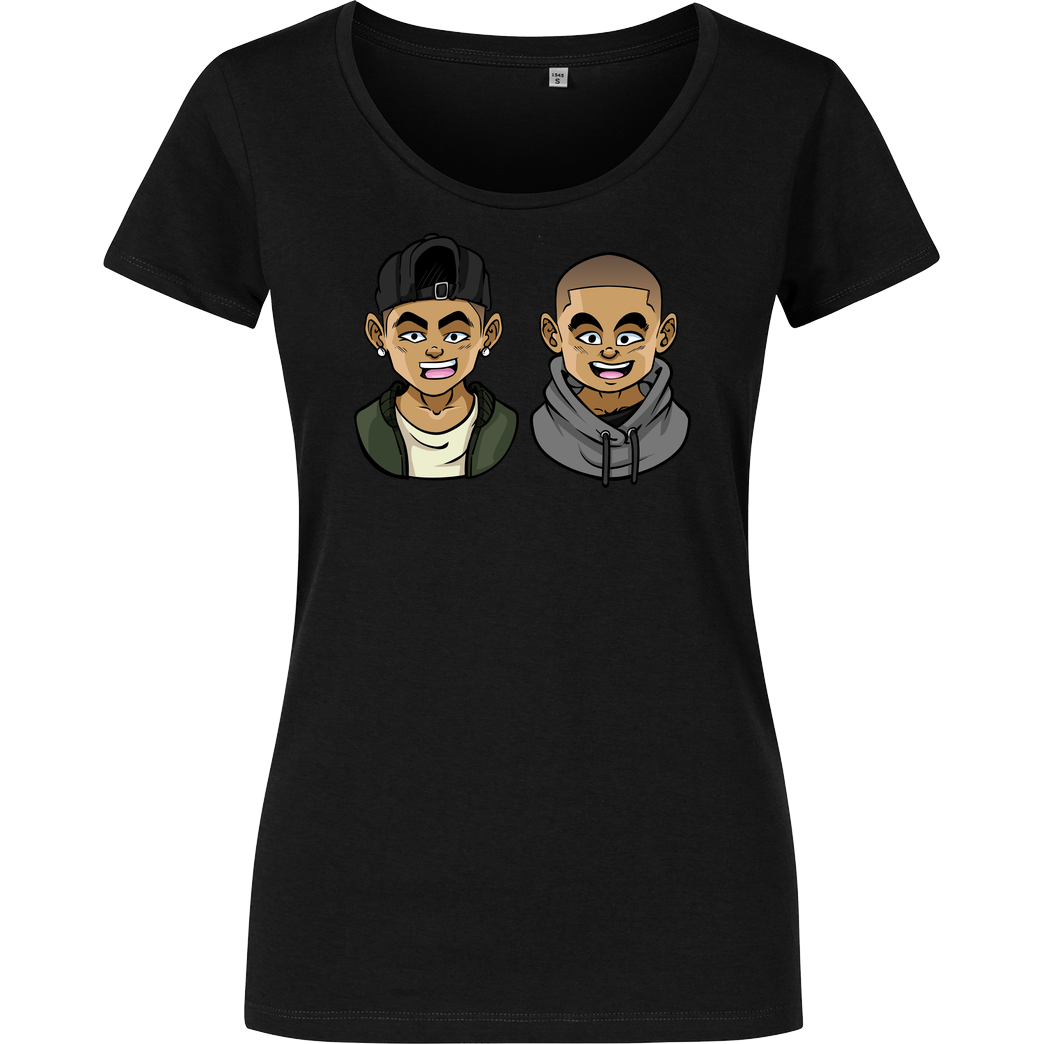 Kelvin und Marvin Kelvin und Marvin - Character T-Shirt Girlshirt schwarz