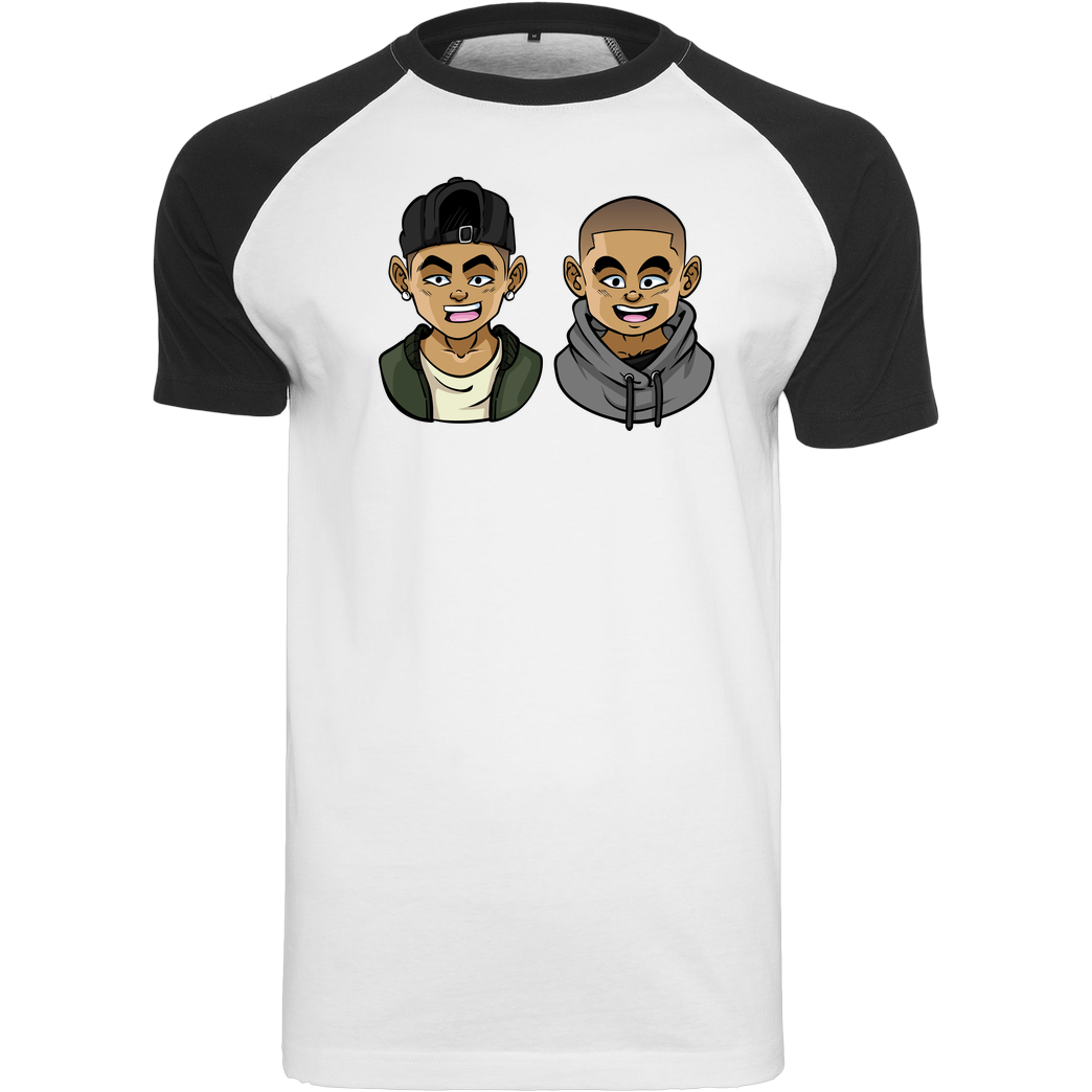Kelvin und Marvin Kelvin und Marvin - Character T-Shirt Raglan Tee white