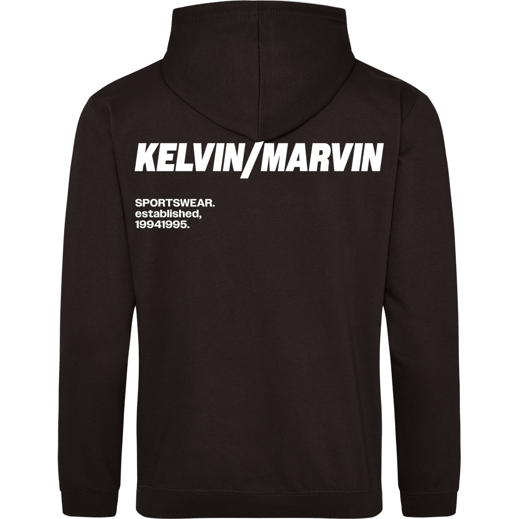 Kelvin und Marvin Kelvin und Marvin - Fäuste Back Hoodie Sweatshirt JH Hoodie - Schwarz