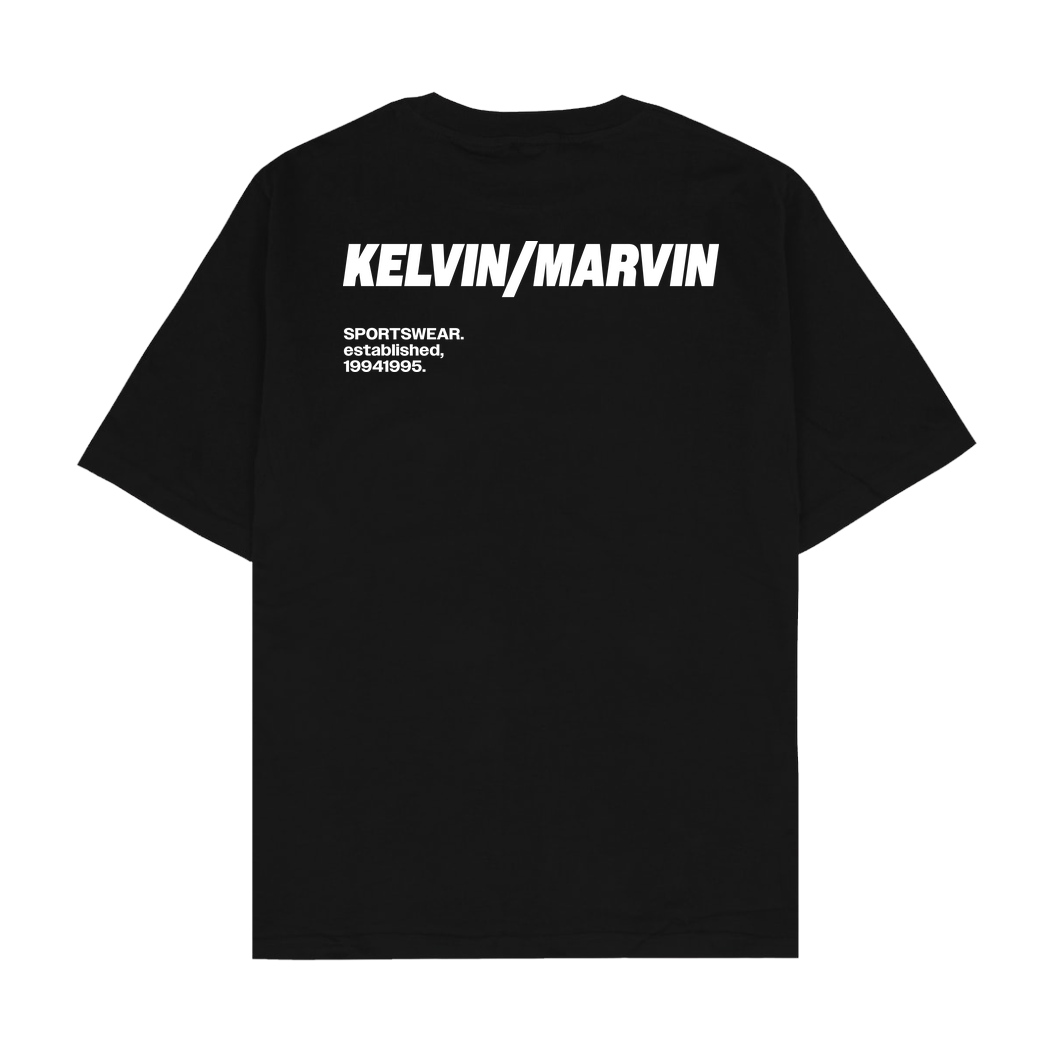 Kelvin und Marvin Kelvin und Marvin - Fäuste Back T-Shirt T-Shirt Oversize T-Shirt - Black