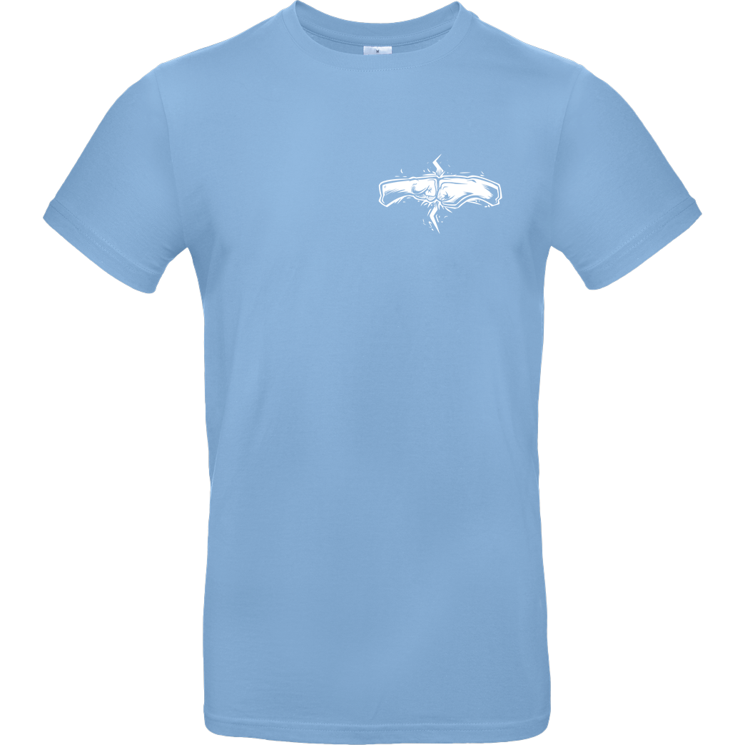 Kelvin und Marvin Kelvin und Marvin - Fäuste T-Shirt B&C EXACT 190 - Sky Blue