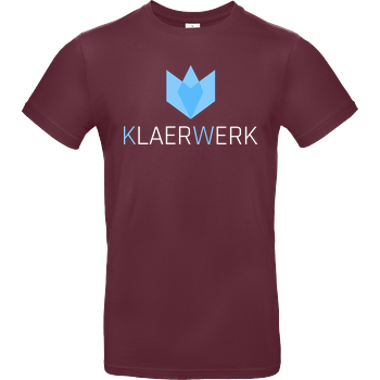 Klaerwerk Community - Logo B&C EXACT 190 - Burgundy