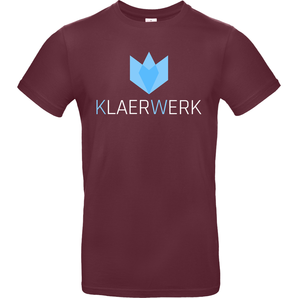 KLAERWERK Community Klaerwerk Community - Logo T-Shirt B&C EXACT 190 - Burgundy