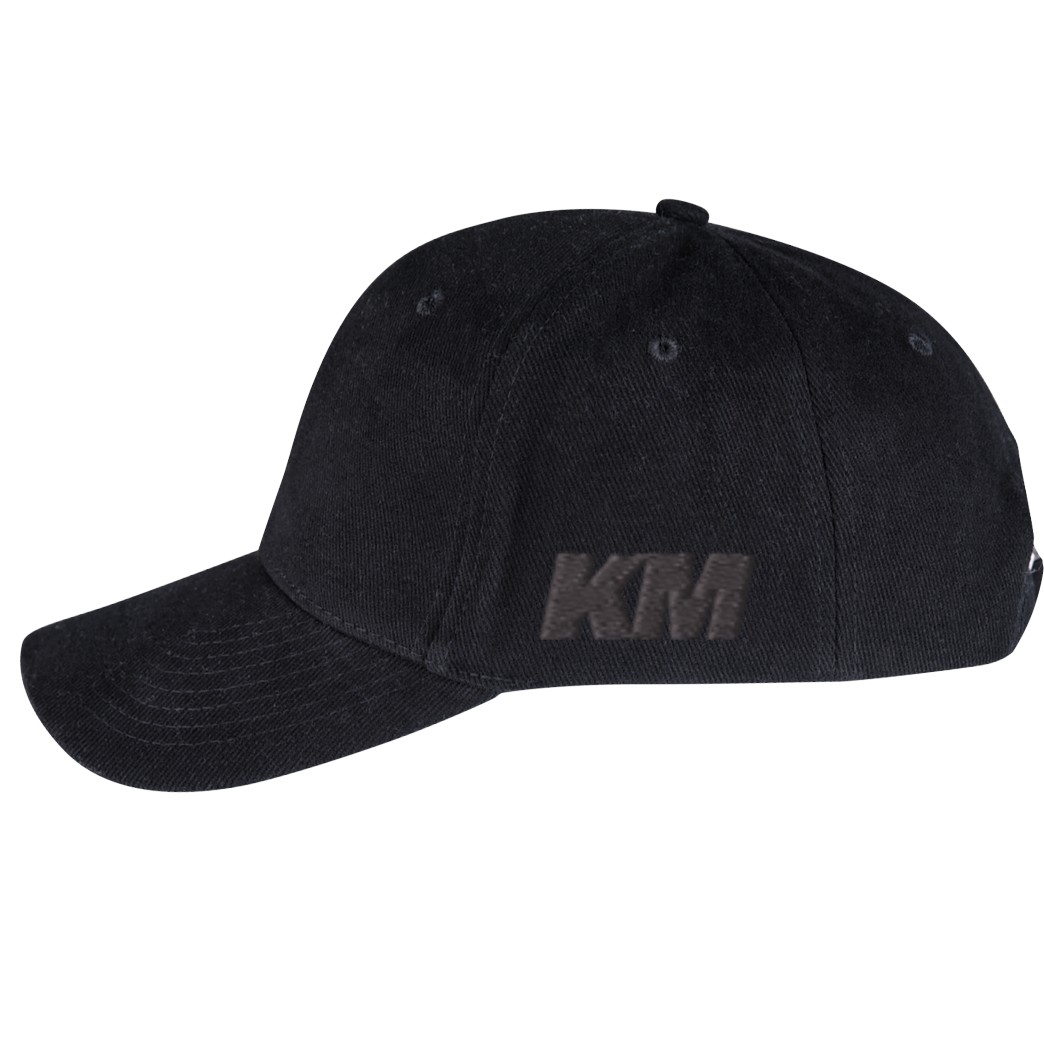 Kelvin und Marvin KM - Sportswear -BlackonBlack Cap Basecap black