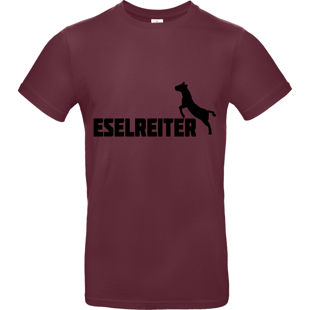 Kunga Kunga - Eselreiter T-Shirt B&C EXACT 190 - Burgundy