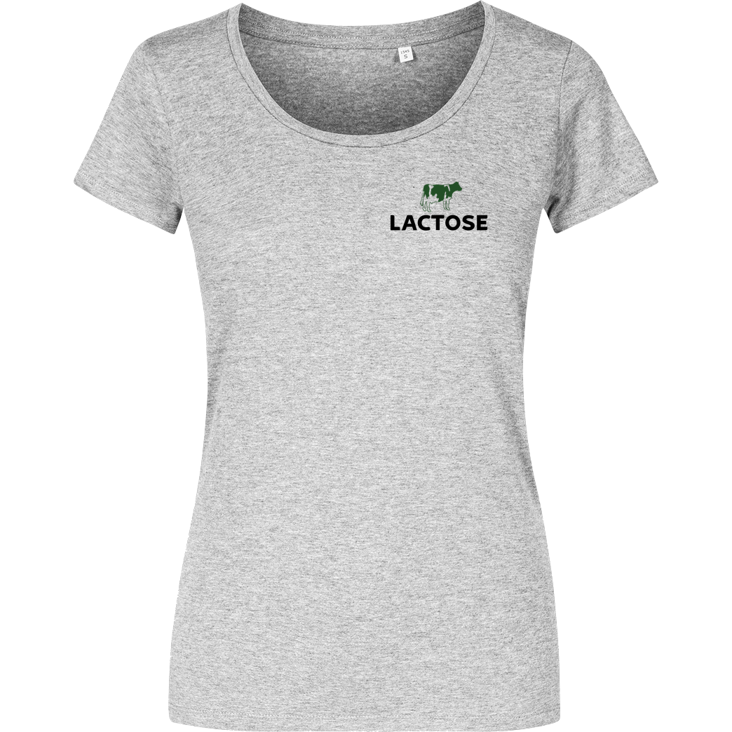 None Lactose T-Shirt Girlshirt heather grey