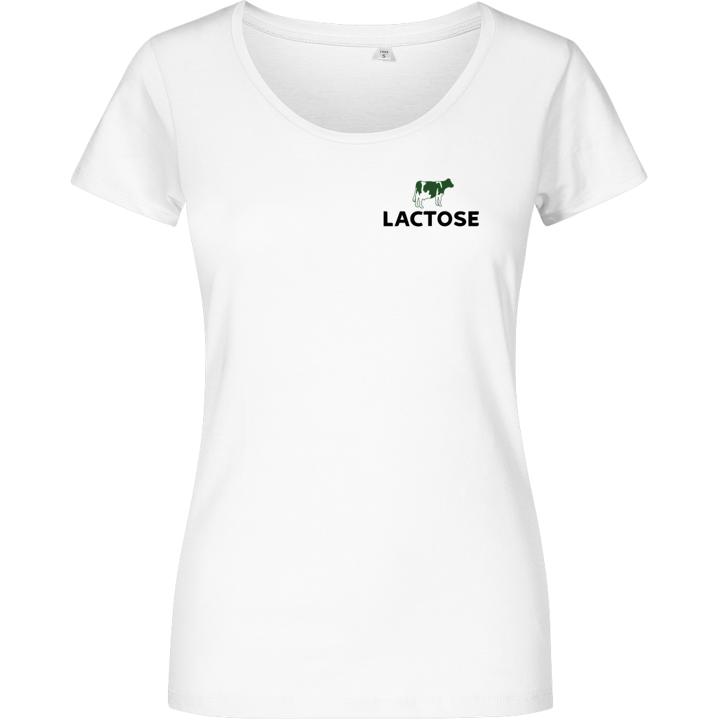 None Lactose T-Shirt Girlshirt weiss