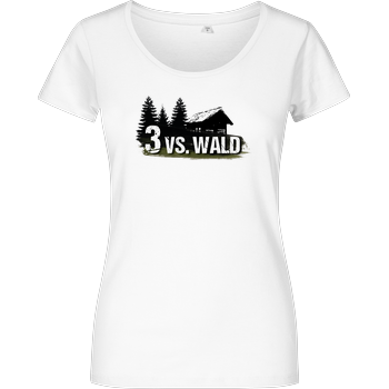 M4cm4nus - 3 vs. Wald Girlshirt weiss