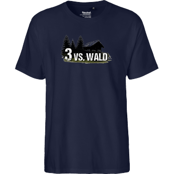 M4cm4nus - 3 vs. Wald Fairtrade T-Shirt - navy