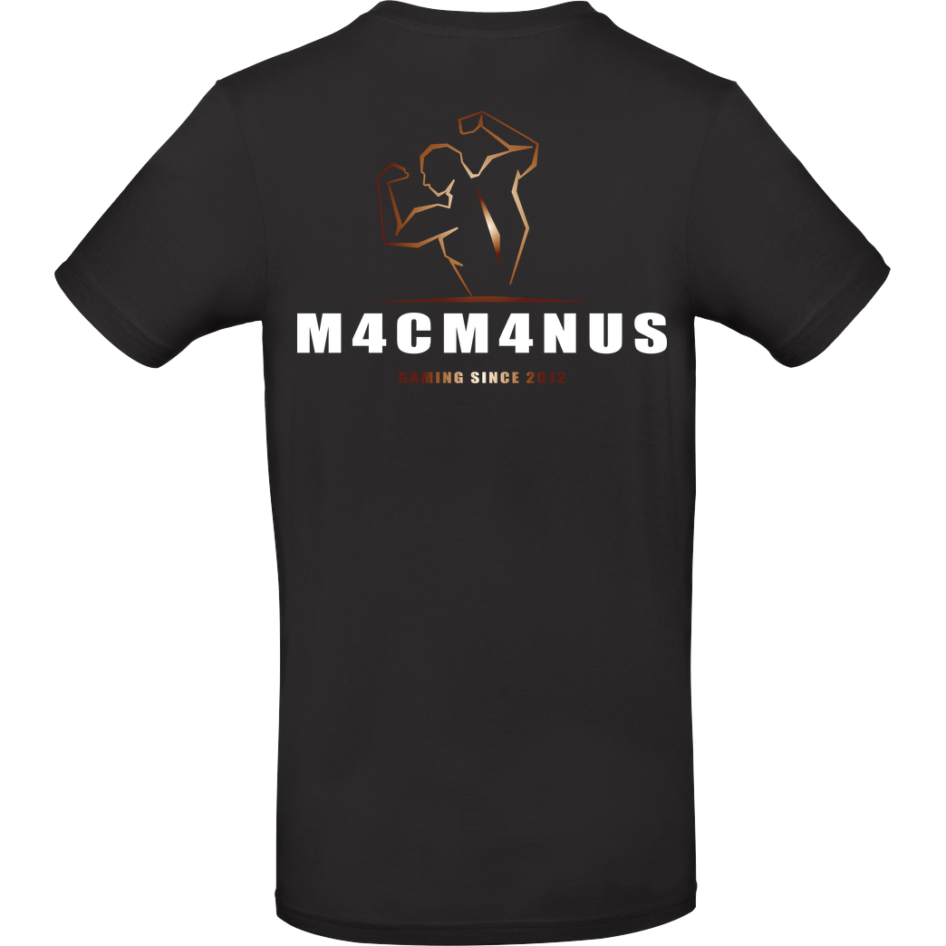 M4cM4nus M4cm4nus - Bizeps Deluxe T-Shirt B&C EXACT 190 - Black