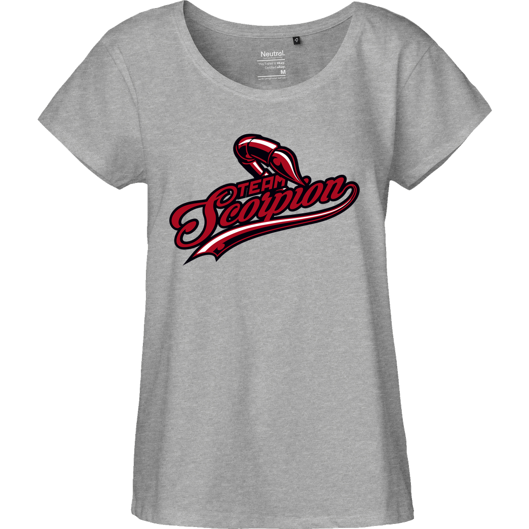 MarcelScorpion MarcelScorpion - Team Scorpion T-Shirt Fairtrade Loose Fit Girlie - heather grey
