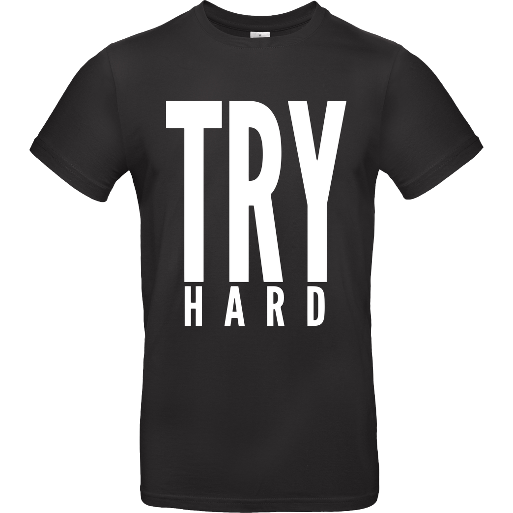 MarcelScorpion MarcelScorpion - Try Hard weiß T-Shirt B&C EXACT 190 - Black