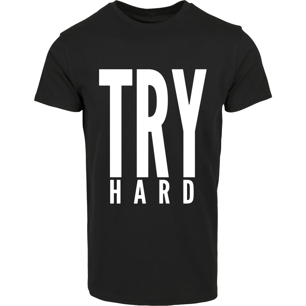 MarcelScorpion MarcelScorpion - Try Hard weiß T-Shirt House Brand T-Shirt - Black