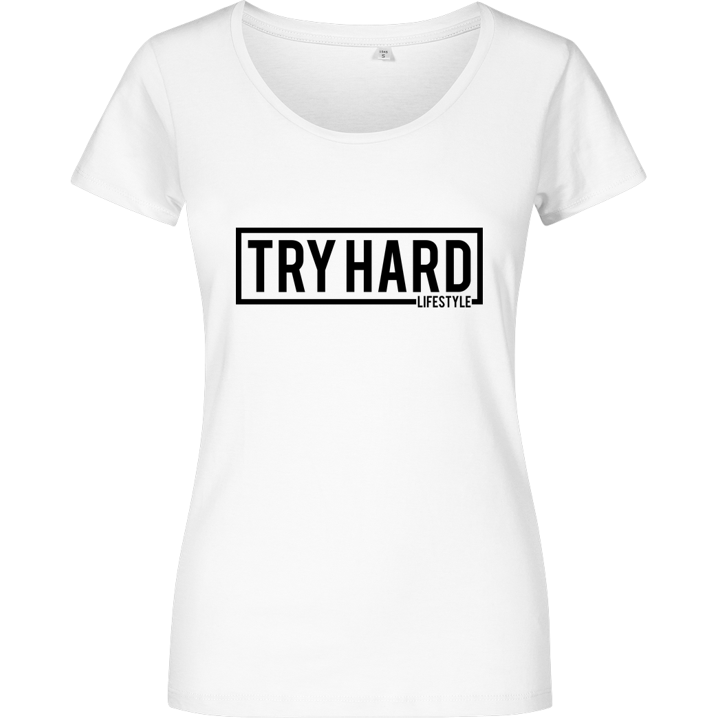 MarcelScorpion MarcelScorpion - Try Hard Lifestyle T-Shirt Girlshirt weiss
