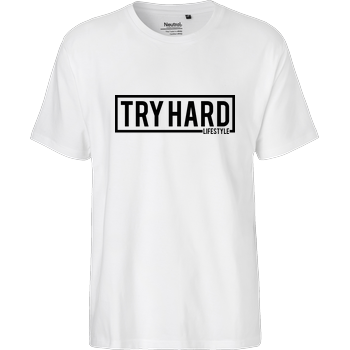 MarcelScorpion - Try Hard Lifestyle Fairtrade T-Shirt - white