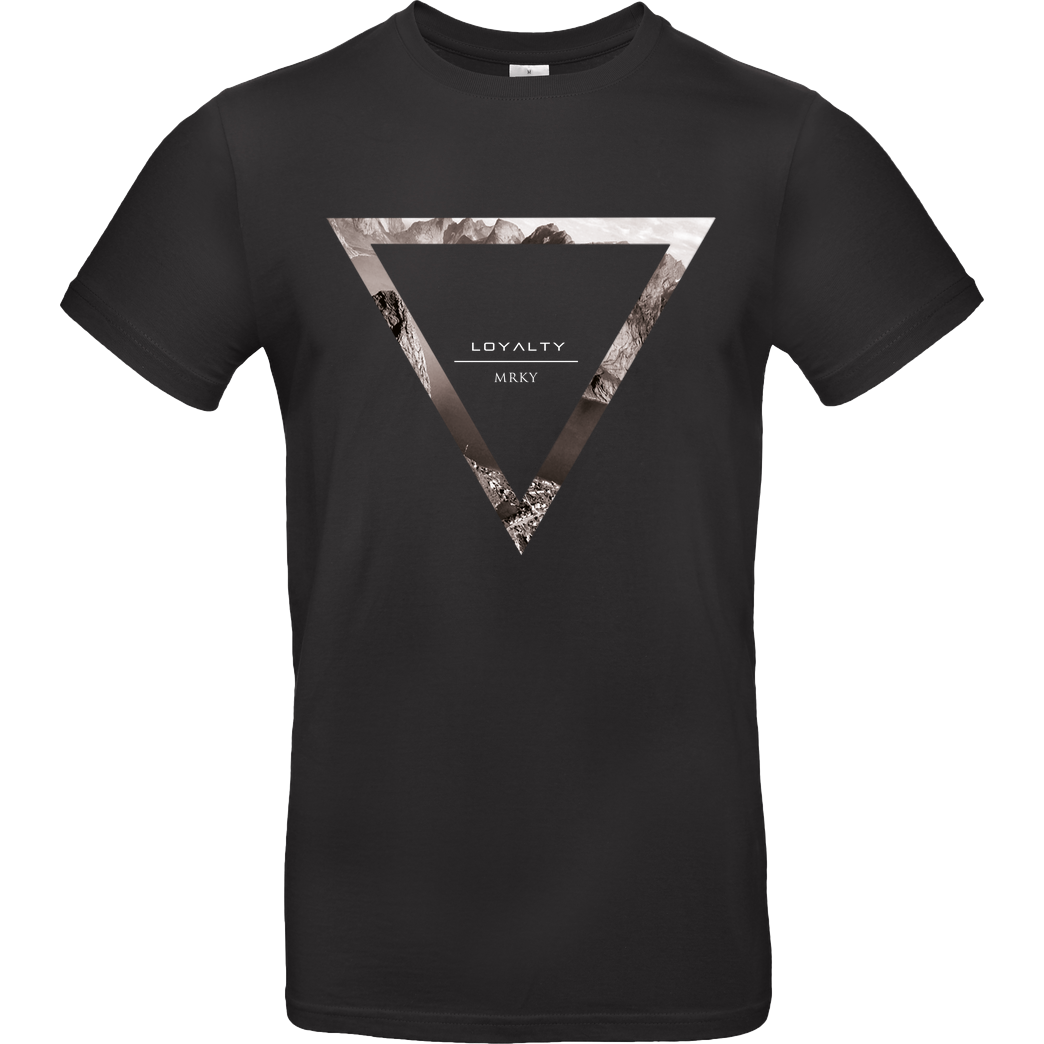 Markey Markey - Triangle T-Shirt B&C EXACT 190 - Black