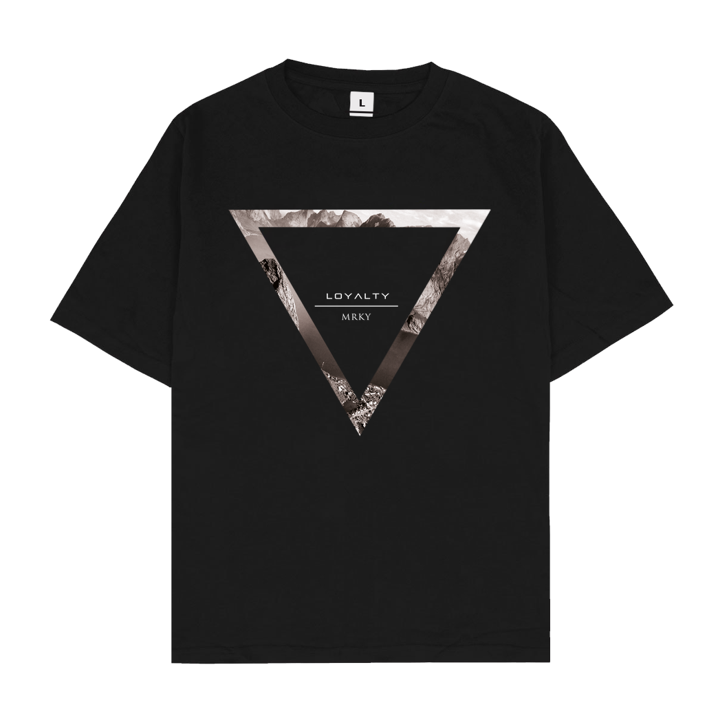 Markey Markey - Triangle T-Shirt Oversize T-Shirt - Black