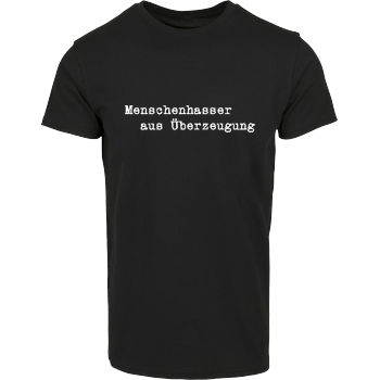 Menschenhasser House Brand T-Shirt - Black